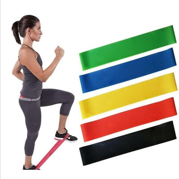 5 PK Resistance Loop Bands Set for Fitness Yoga Pilates - Picture 1 of 1